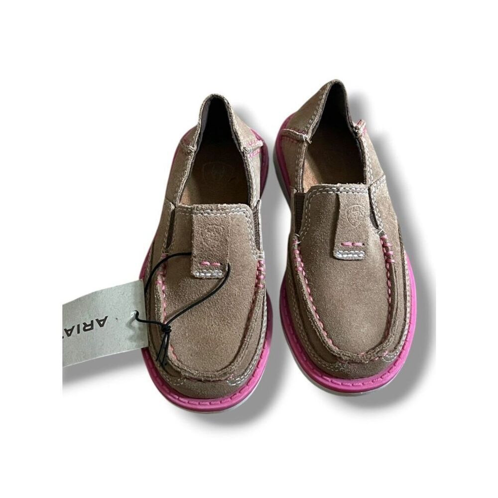 NWT! Ariat Kids Cruiser Pink Accent Slip on Shoe Size 8